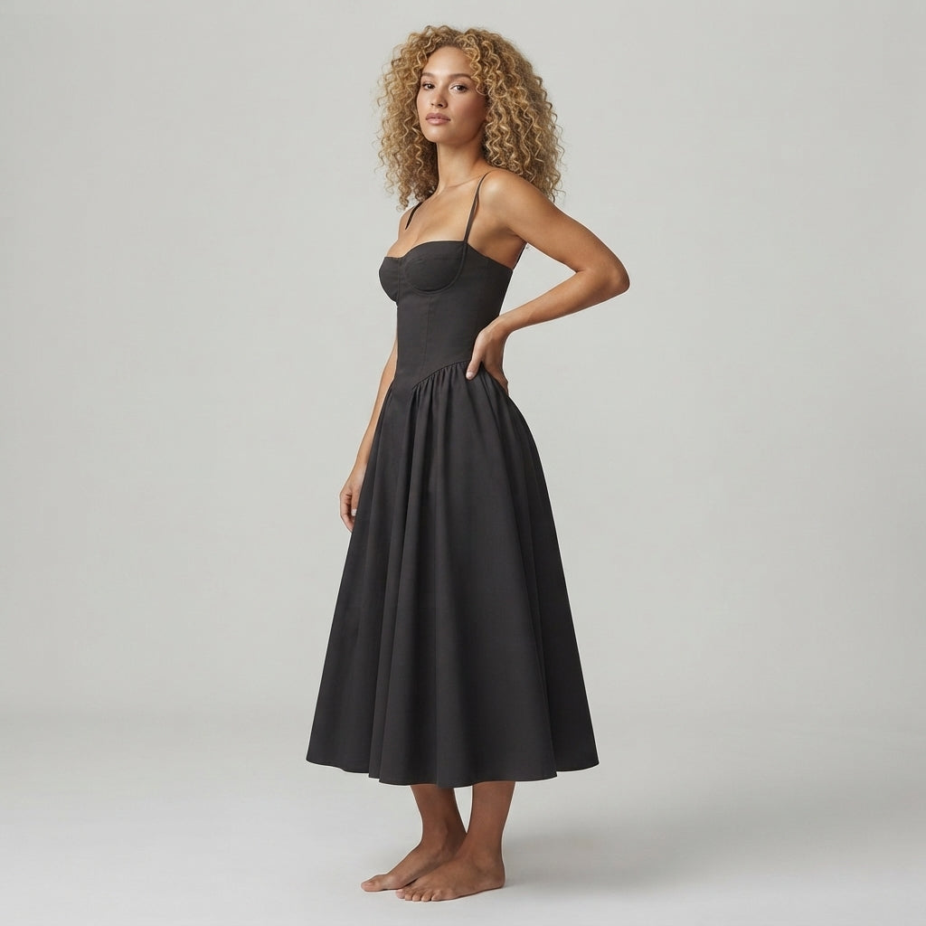 Palace Maxi Dress with Spaghetti Straps