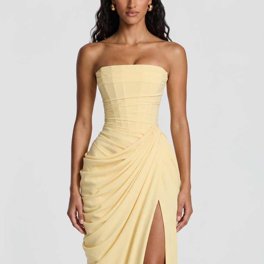 Elegant Backless Evening Maxi Dress