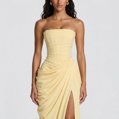 Elegant Backless Evening Maxi Dress
