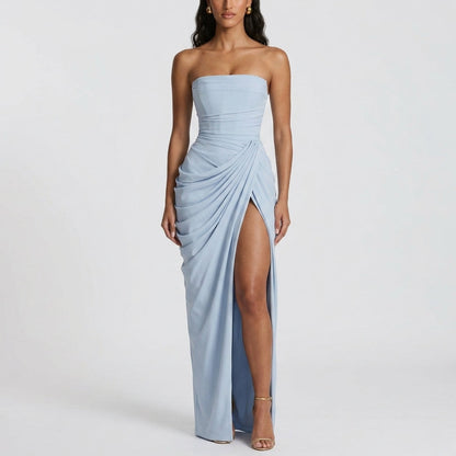 Elegant Backless Evening Maxi Dress