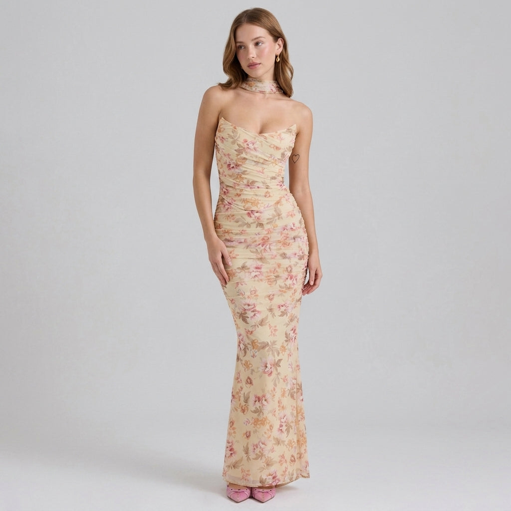 Womens Tube Top and Pencil Skirt Set