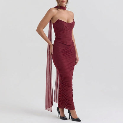 Womens Tube Top and Pencil Skirt Set