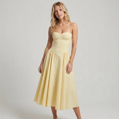 Palace Maxi Dress with Spaghetti Straps