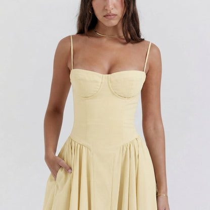 Palace Maxi Dress with Spaghetti Straps