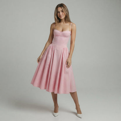 Palace Maxi Dress with Spaghetti Straps