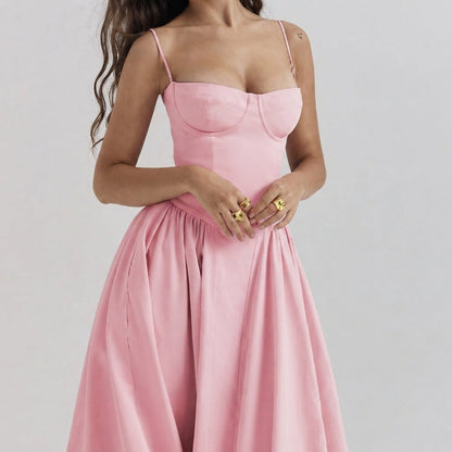 Palace Maxi Dress with Spaghetti Straps