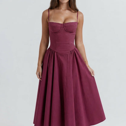 Palace Maxi Dress with Spaghetti Straps