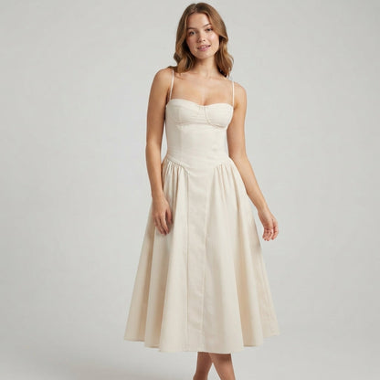 Palace Maxi Dress with Spaghetti Straps