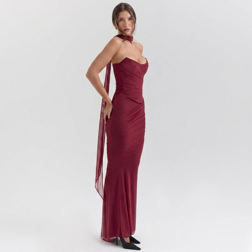 Womens Tube Top and Pencil Skirt Set