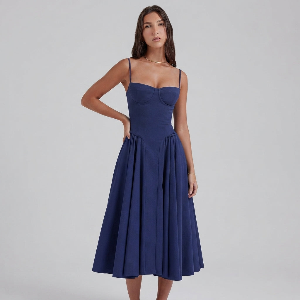 Palace Maxi Dress with Spaghetti Straps