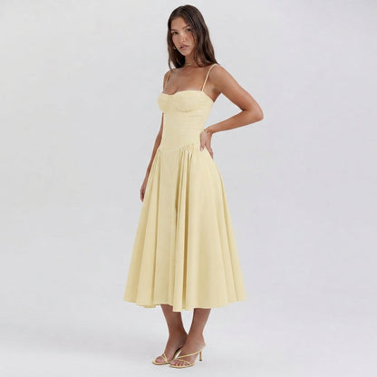 Palace Maxi Dress with Spaghetti Straps