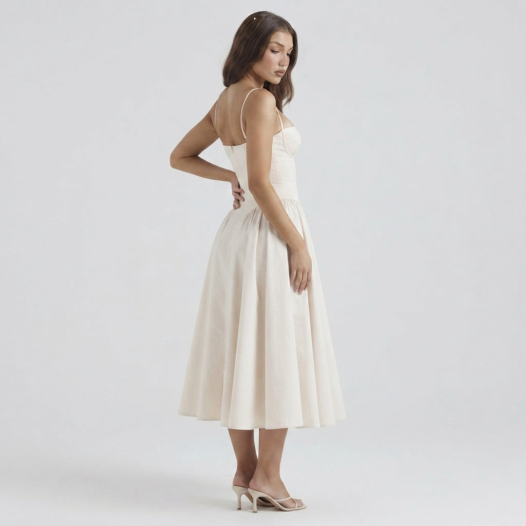Palace Maxi Dress with Spaghetti Straps
