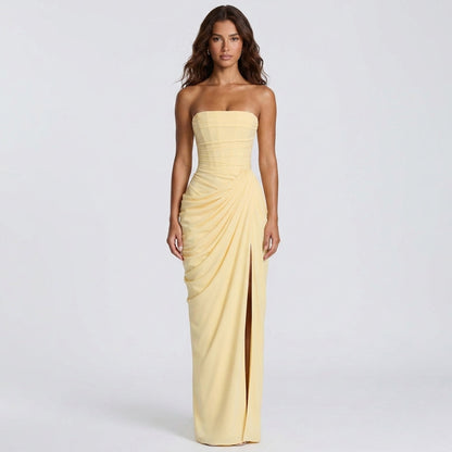 Elegant Backless Evening Maxi Dress