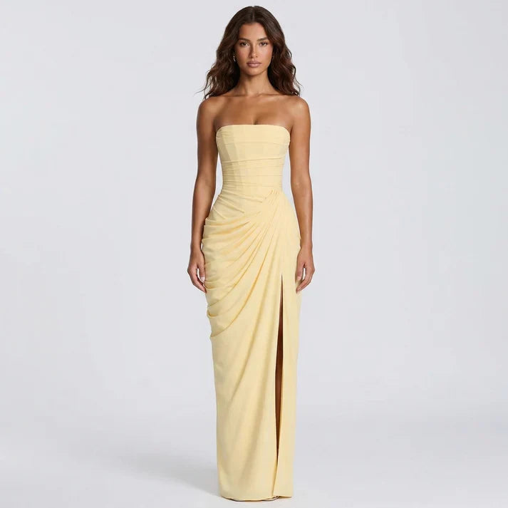 Elegant Backless Evening Maxi Dress