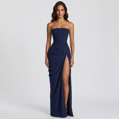 Elegant Backless Evening Maxi Dress