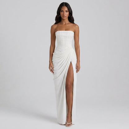 Elegant Backless Evening Maxi Dress