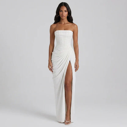 Elegant Backless Evening Maxi Dress